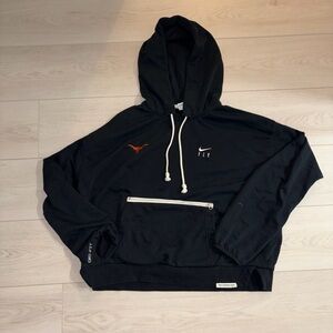 University of Texas Nike Black Hoodie with White and Orange Details